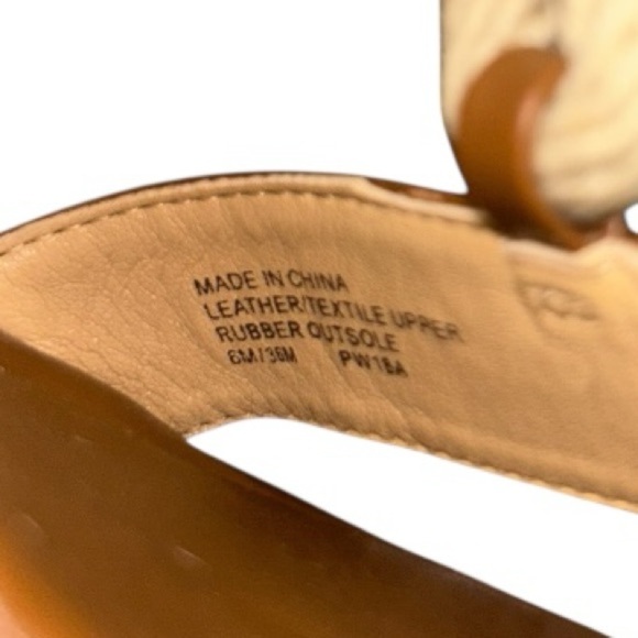 Michael Kors Holly Sandals Women's Size 6M Brown Rope Trim Wedge Heel - Picture 14 of 15